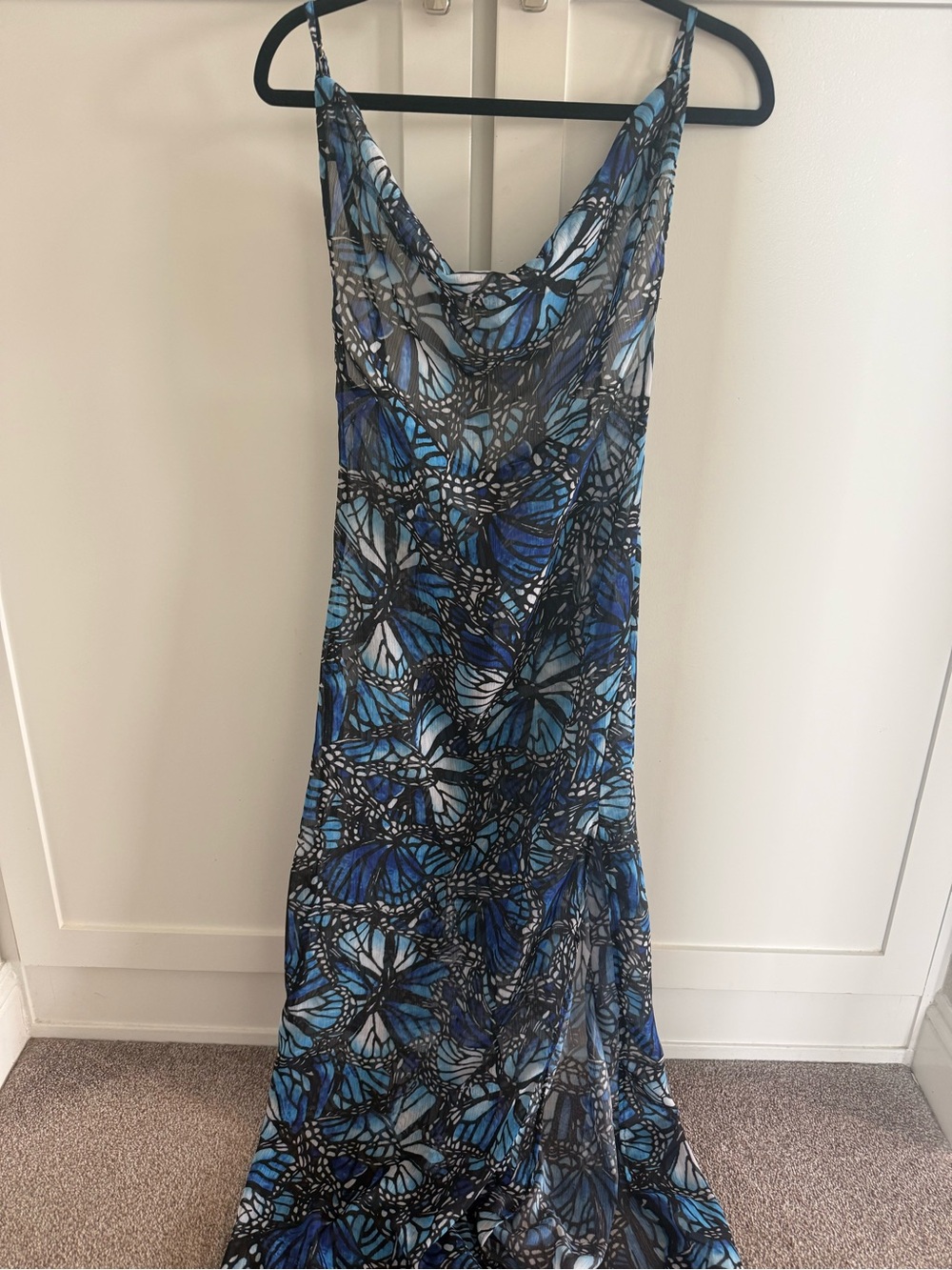 Toluca Swim Blue Monarch Maxi Coverup